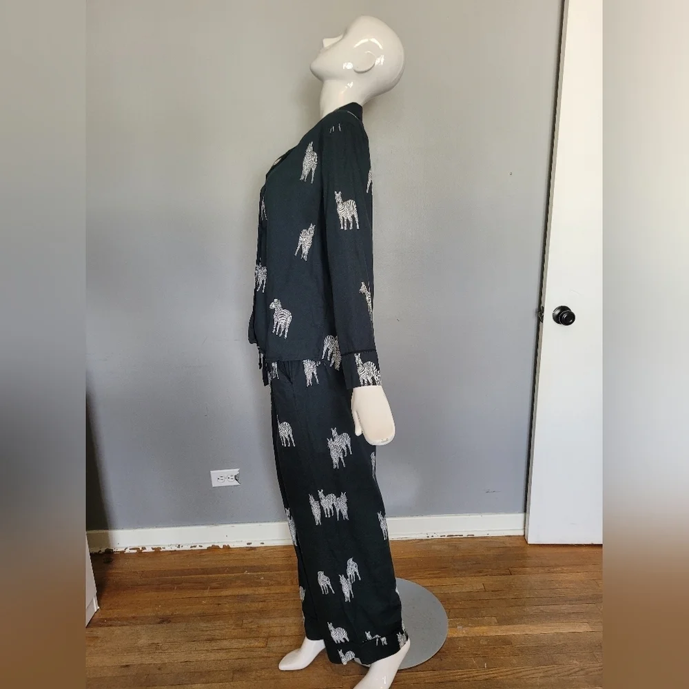 Cyberjammies Blake Zebra Print Pyjama Set, VGUC, Size 12/L - Picture 7 of 12